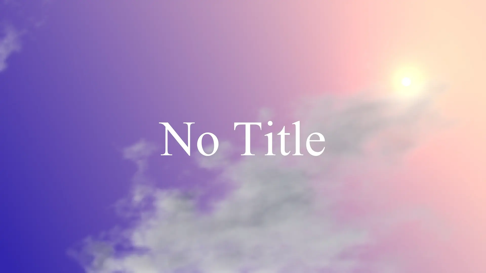 Notitle 映像
